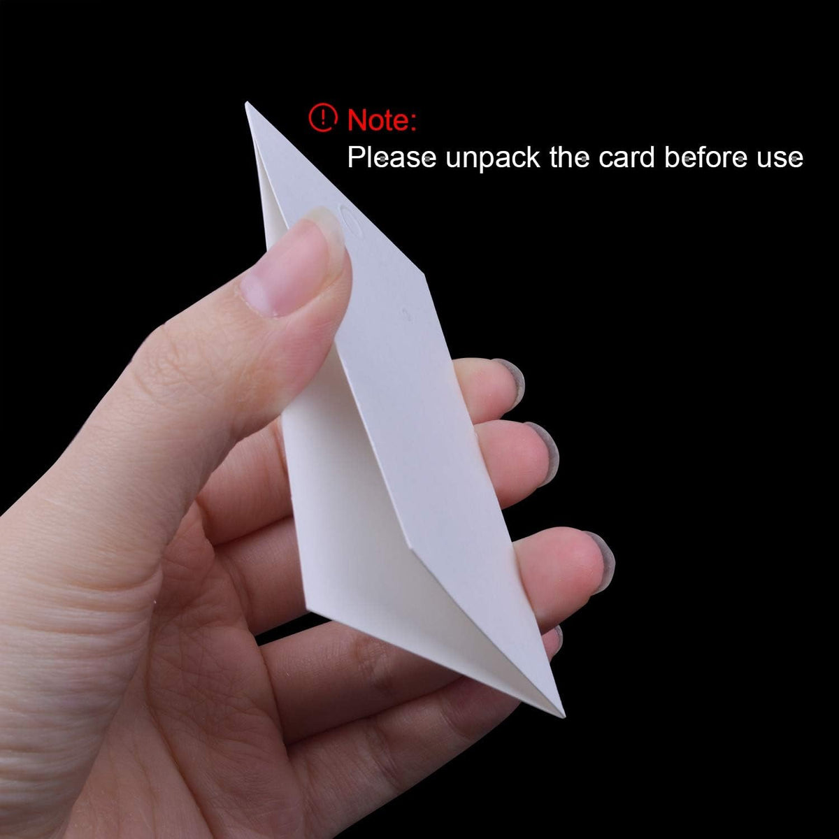 100 Set White Kraft Paper Earring Display Card Earring Stud Cards Tags with 100pcs Self-Seal Bags for DIY Ear Studs and Earrings