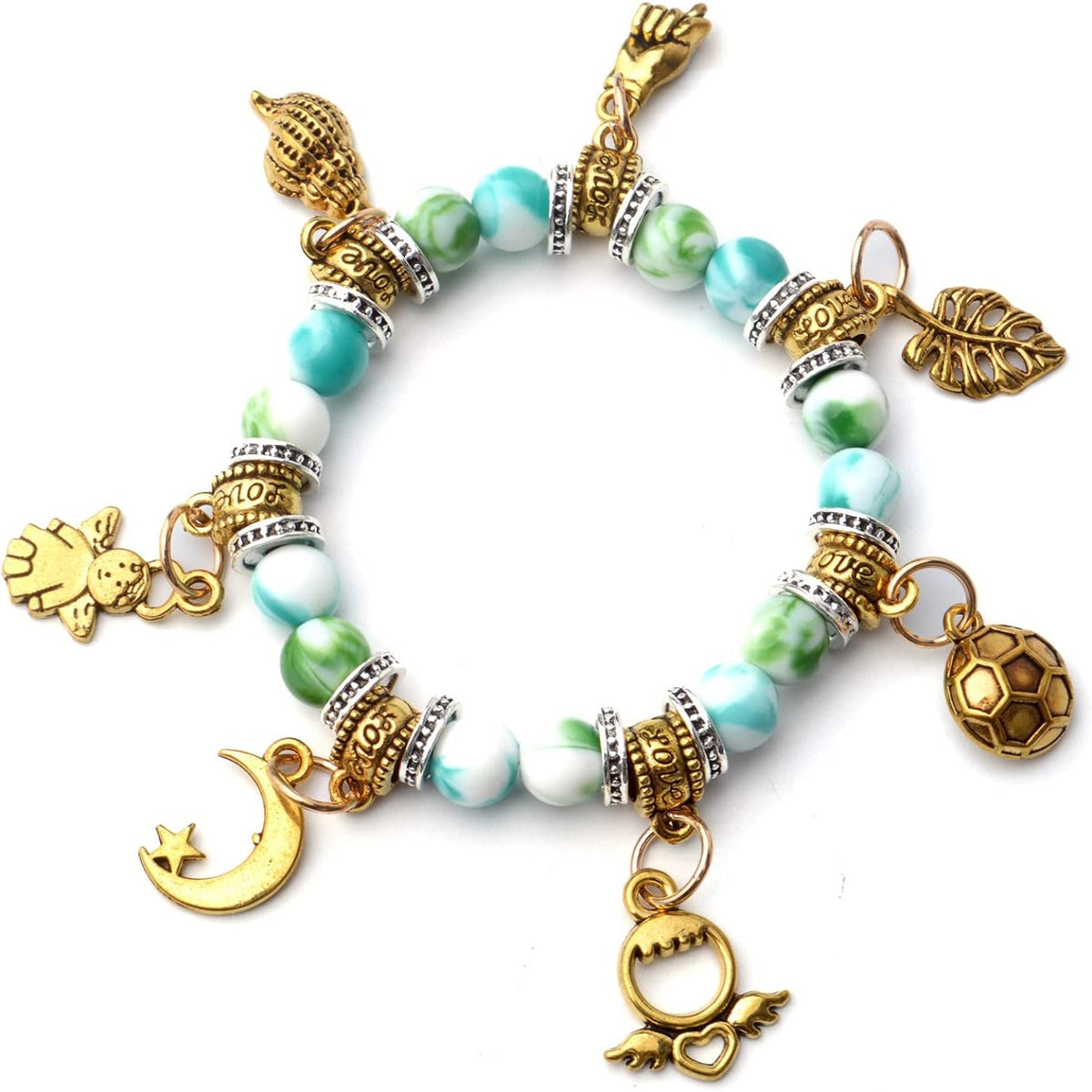 100pcs Antique Gold Bail Beads Tibetan Alloy Bail Tube Spacer Bead Connector Hanger Beads for Bracelet Necklace Pendant Jewelry Making