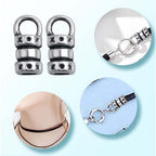 100pcs Antique Silver Cord End Caps Tibetan Alloy Leather Tassel Caps Barrel Leather Cord Link Buckle Tips Glue-in End Caps Accessories for DIY Bracelet Necklace Jewelry Making