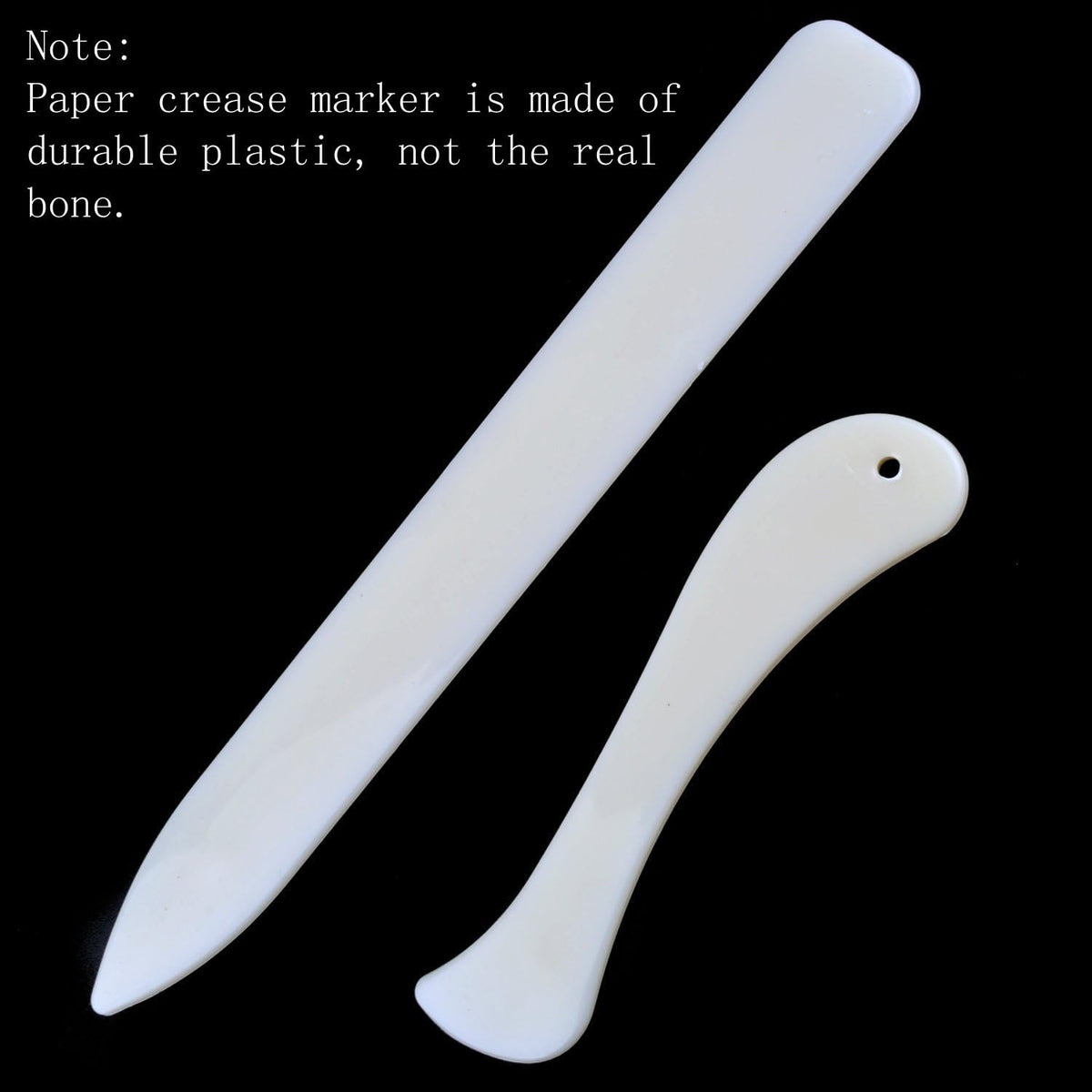 2 Pieces Bone Folder Paper Creaser Set Scoring Tool for Paper Crafts, Bookbinding, Card Making and Office Supplies