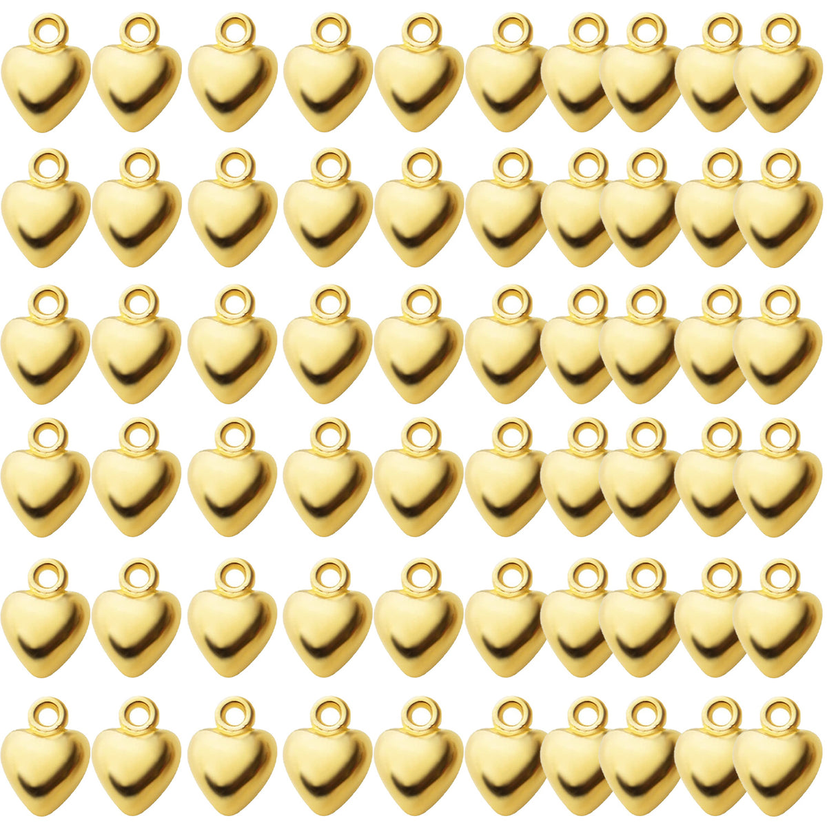 60pcs Heart Love Charm Pendants Alloy European Style Extender Chain Drops Charms for DIY Jewelry Necklace Earrings Making Accessories,4 Colors