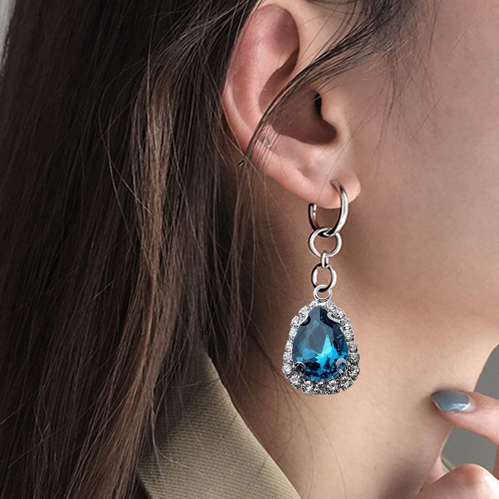 20pcs Jewelry Charms Crystal Beads Pendants Waterdrop Shape Rhinestone Teardrop Pendants for DIY Earrings Bracelet Necklace Jewelry Making, 1421mm, 10 Colors