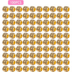 100pcs Antique Gold Large Hole Spacer Beads Tibetan Alloy European Barrel Beads Loose Charms for DIY Necklace Bracelets Jewelry Making Accessories, 7 mm x 6 mm, Hole: 4 mm