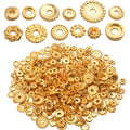 100 Gram(About 170-300pcs) Spacer Beads Jewelry Bead Charm Spacers Alloy Spacer Beads for Jewelry Making DIY Bracelets Necklace and Crafting,Gold