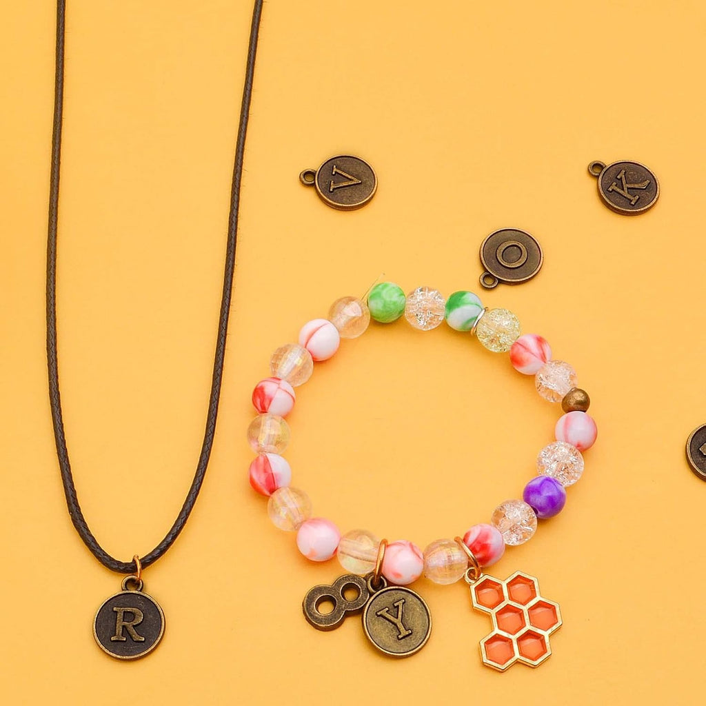 3 Sets (78pcs) Round Letter Charms 26 Alphabet A-Z Pendants and 5 Sets (50pcs) 0-9 Number Charms for Jewelry Making Crafts DIY