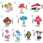 20 Pieces Mushroom Embroidered Patches Iron-on Mixed Styles Mushroom Applique Sewing Embroidery Patches for Clothes Dress Hat Pants Shoes Curtain Backpack Bags Decoration