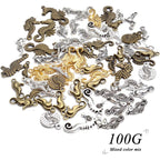 100g Seahouse Charms Alloy Ocean Animal Charms Seahouse Charm Pendants for DIY Earrings Bracelet Jewelry Crafts Making Accessories