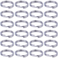 BronaGrand 200 Pieces Small Key Chain Rings Split Ring Key Chains for Keys Organization,10mm Diameter (Silver)
