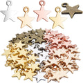 100pcs 16mm Alloy Star Charms Tibetan European Star Shape Charm Jewelry Charms Star Pendant for Necklace Bracelet Crafts Jewelry Making, 5 colors