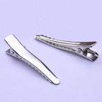 BronaGrand 100 Pieces 45 mm Metal Alligator Hair Clips Pins with Teeth