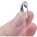 BronaGrand 20 Pieces Clip-on Earring Converter Components Findings with Post, Silver