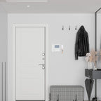 10 Pieces White Picture Hangers Hooks Without Nails No Trace Self Adhesive Art Hanger Hooks Photo Frame Picture Hanging Kit for Bathroom Kitchen Home Door Wall Closet