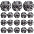 100 Pieces Gun Black Rondelle Spacer Beads - European Large Hole Tube Column Loose Charm Beads - Accessories for DIY Bracelet Necklace Earrings Jewelry Making
