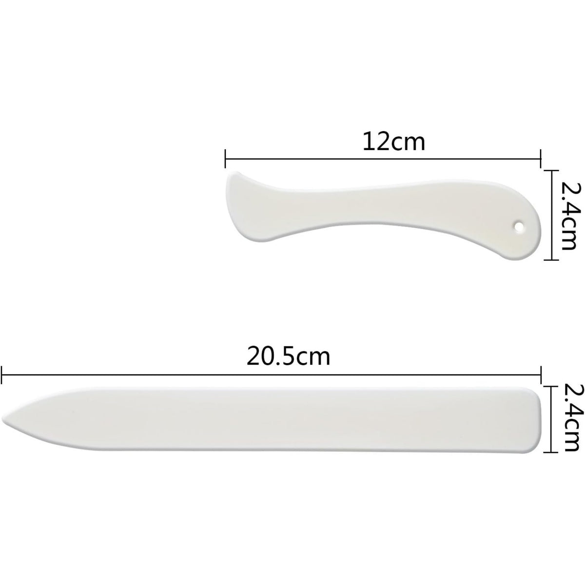 2 Pieces Bone Folder Paper Creaser Set Scoring Tool for Paper Crafts, Bookbinding, Card Making and Office Supplies
