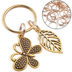BronaGrand 200 Pieces Small Key Chain Rings Split Ring Key Chains for Keys Organization,10mm Diameter