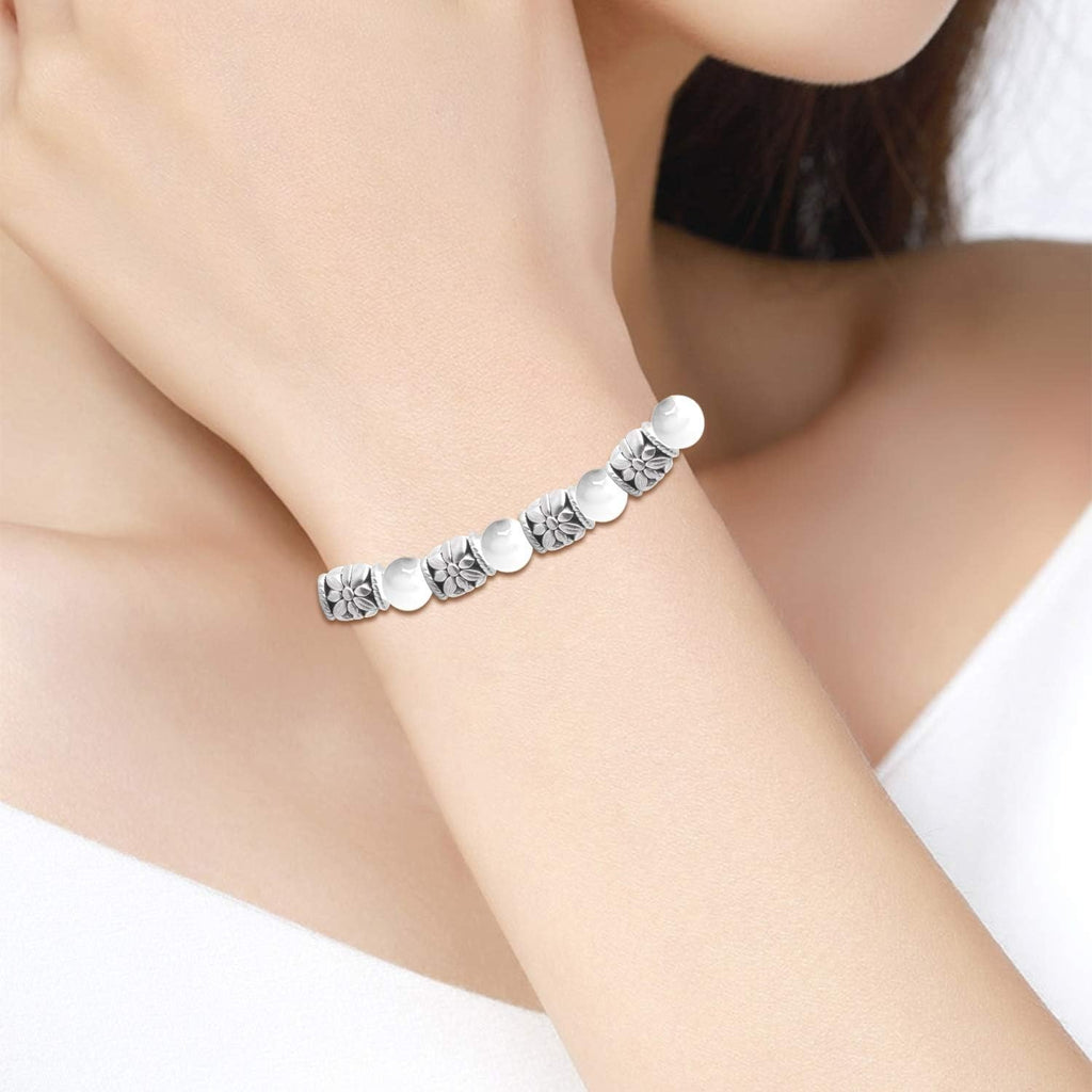 100pcs Antique Silver Bead Spacer Alloy Tube Beads Tibetan Spacers Large Hole Loose Beads Jewelry Spacer Charms for DIY Jewelry Making
