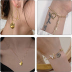 100g Heart Shape Charm Alloy European Style Heart Love Charms Jewelry Charms Pendant for DIY Necklace Bracelet Jewelry Crafts Making Supplies