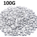 100 Gram(About 150-200pcs) Silver Spacer Beads Charm Bead Spacers Jewelry Findings Accessories for Bracelet Necklace Jewelry Making