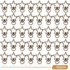 40pcs Star Shape Swivel Lobster Clasps Zinc Alloy Spring Clasp Snap Hooks Keychain Clips for DIY Keyrings Backpacks Purses Connector Accessories Supplies, Antique Bronze
