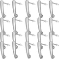 20pcs Stainless Steel Stud Earrings Rectangle Bar Pierced Ear Stud Earrings Components with 20pcs Clear Safety Earring Backs for Jewelry Making, 15x10mm, Hole: 2.6mm