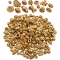 100 Gram(About 150-200pcs) Antique Gold Spacer Beads Charm Bead Spacers Jewelry Findings Accessories for Bracelet Necklace Jewelry Making