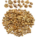 100 Gram(About 150-200pcs) Antique Gold Spacer Beads Charm Bead Spacers Jewelry Findings Accessories for Bracelet Necklace Jewelry Making
