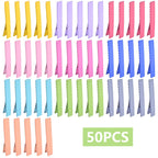50pcs 10 Colors Alligator Hair Clips Metal Duck Bill Hairclips Single Prong Non-slip Hair Barrette Sectioning Hairpins for Women Salon Styling DIY Accessories
