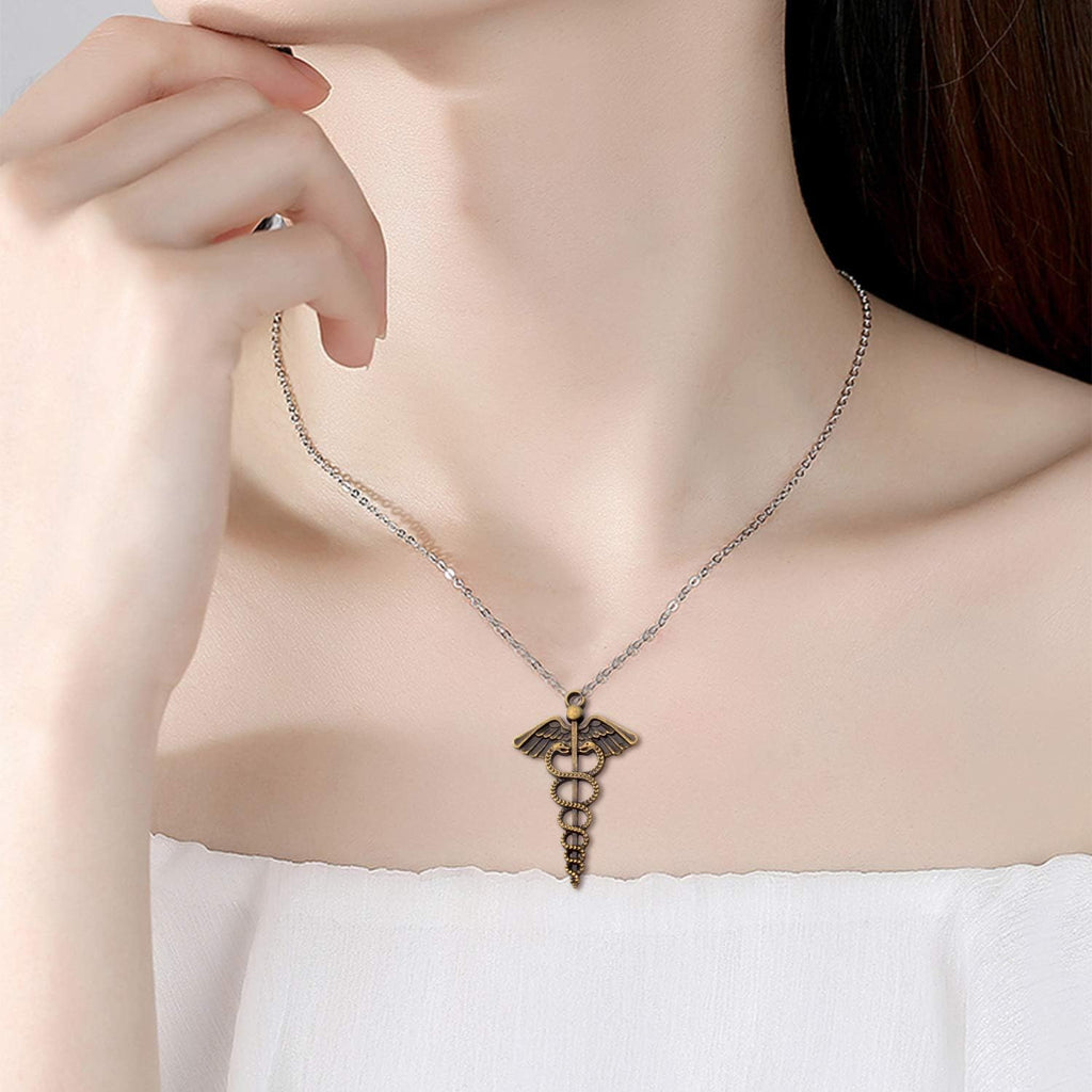 100g Craft Supplies Antique Bronze Medical Nurse Charms Alloy Stethoscope Syringe Nurse Cap Hat Charms Jewelry Medical Charm Pendants for DIY Necklace Bracelet Jewelry Accessory