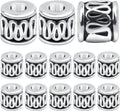 100 Pieces Tibetan Silver Tube Spacer Beads Antique Alloy Loose Charm Beads Handmade Accessories for DIY Jewelry Making Crafting Party Favor Gifts, Hole: 2.8 mm