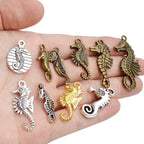 100g Seahouse Charms Alloy Ocean Animal Charms Seahouse Charm Pendants for DIY Earrings Bracelet Jewelry Crafts Making Accessories