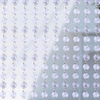 100Pcs 14mm Clear Crystal Octagon Beads with 100Pcs Stainless Curtain Rings Jump Rings Key Rings for Chandelier Prisms Curtain Parts Jewelry Making