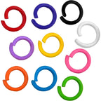 300pcs 10 Colors 8mm Open Jump Rings Metal Single Jump Ring Links Wire Ring Connectors with a Plastic Box for DIY Choker Necklaces Bracelet Jewelry Making
