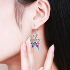 10pcs 10 Styles Butterfly Dangle Charms Alloy Butterfly Shape Pendants Ornaments Craft Supplies for DIY Bracelet Necklace Earrings Jewelry Making Hair Clip, Rainbow Color