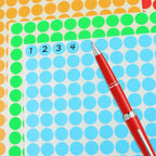 BronaGrand 16 Sheets 3/8 Inch Round Dot Stickers Color Coding Labels