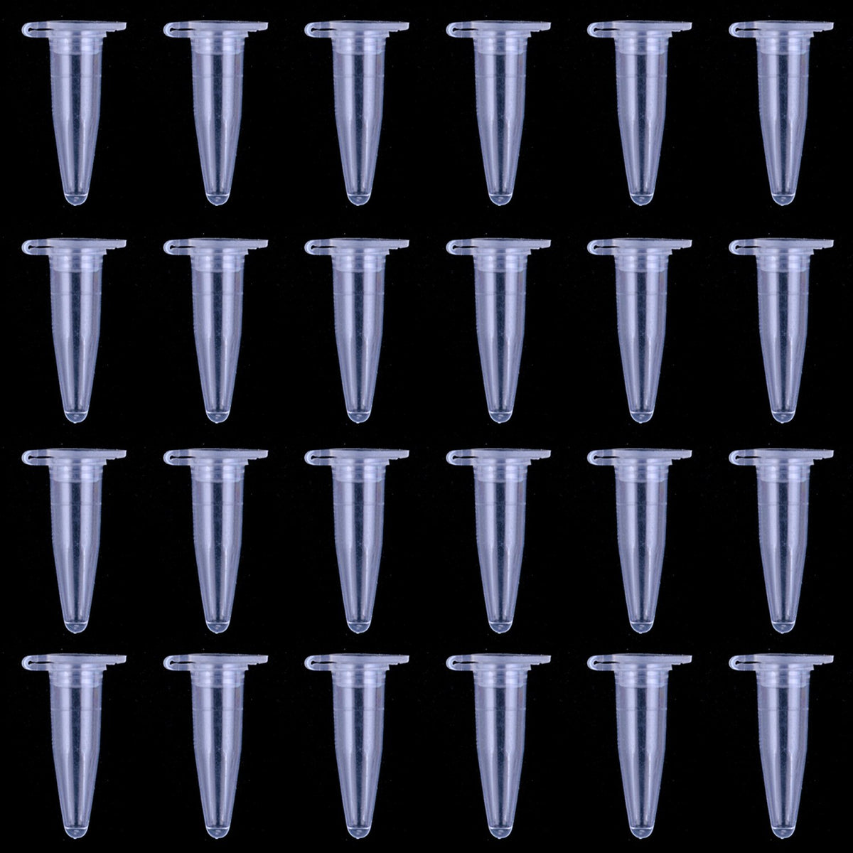 1000 Pieces 0.2 ml Disposable Micro Centrifuge Tubes with Attached Lid Clear White PCR Tubes