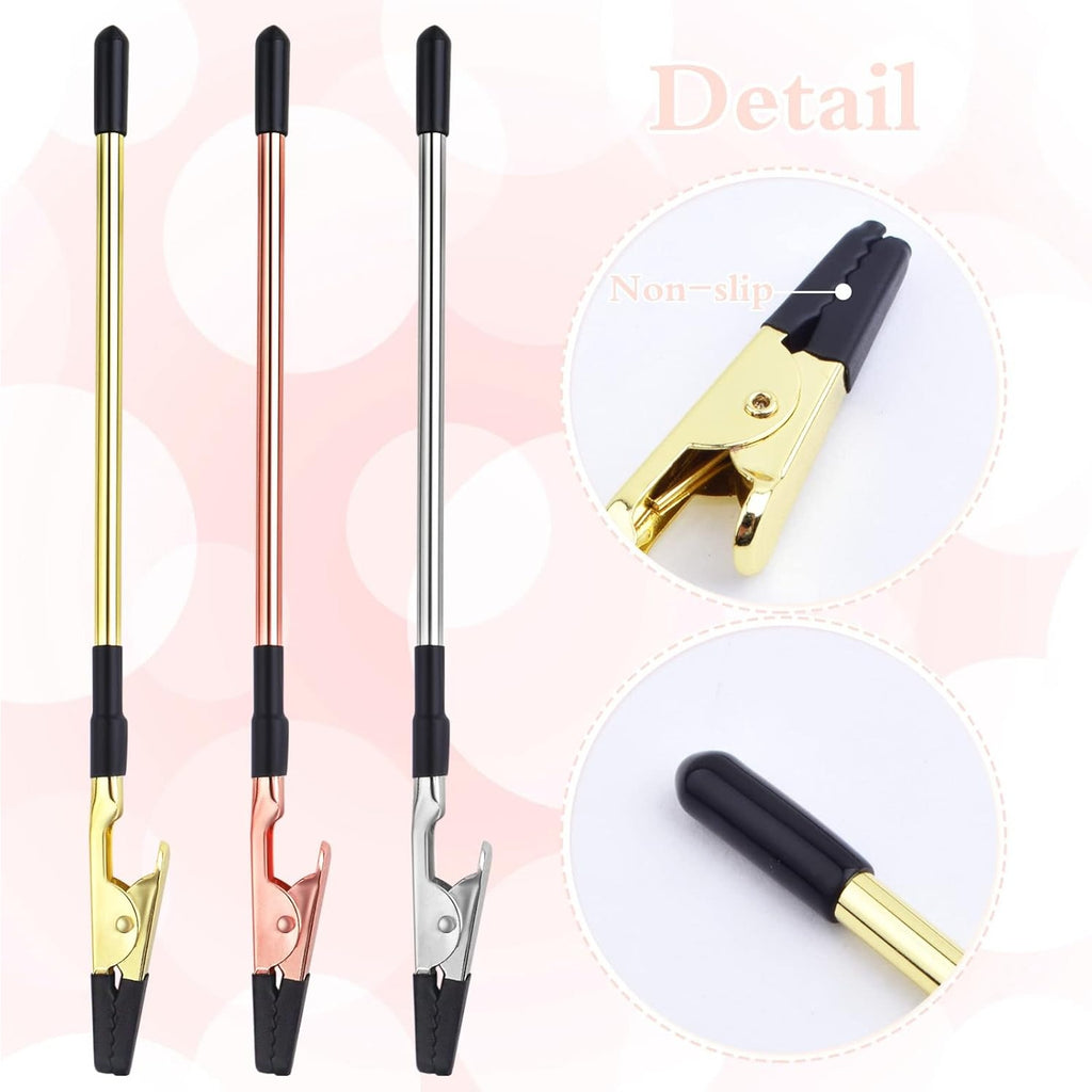 3 Pieces Bracelet Tool Buddy Assistant Clips Jewelry Helpers Fastening and Hooking Equipment for Necklace Watch Band Keychain Clasps Zippers, 3 Colors