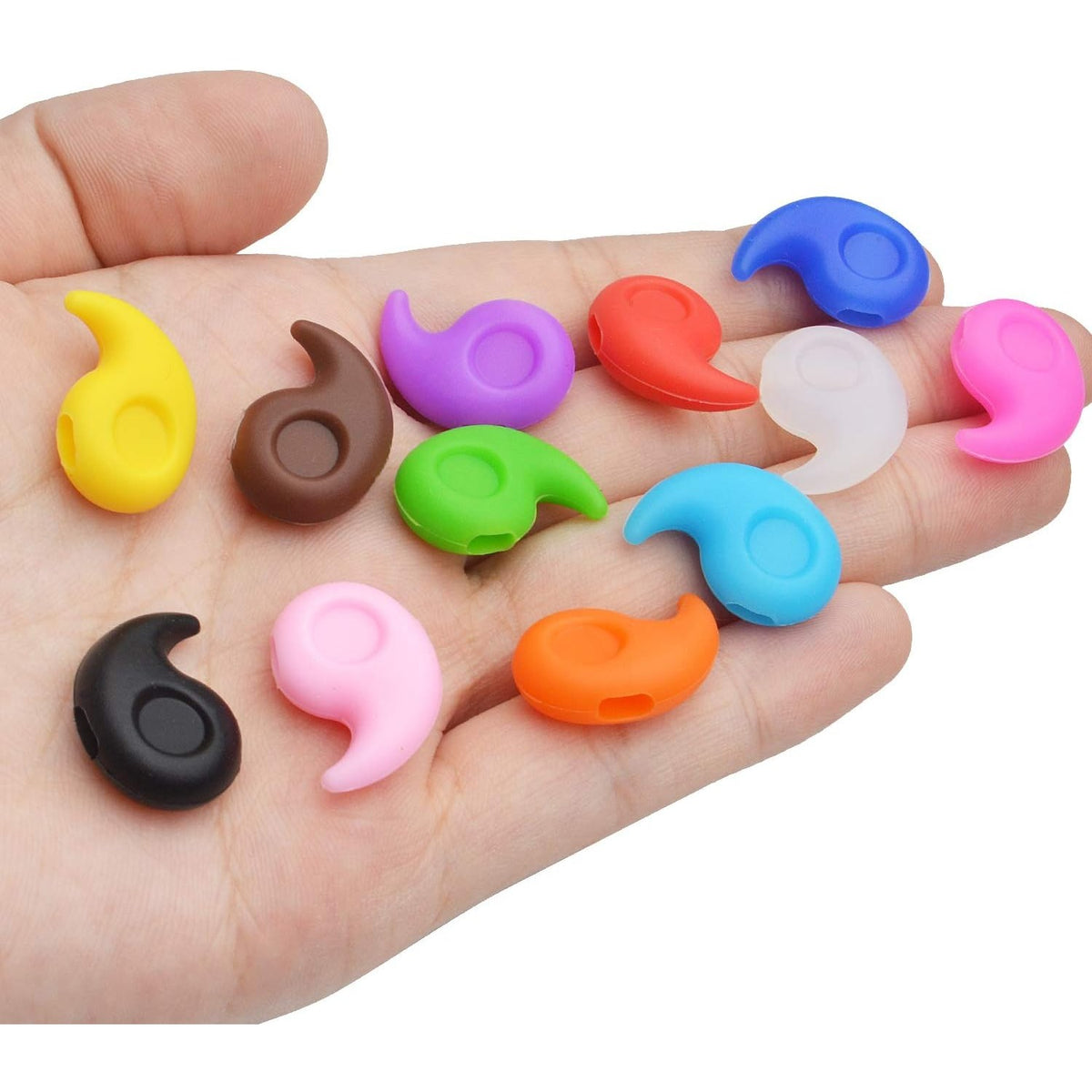 12 Pairs Silicone Eyeglasses Retainers Eyeglasses Ear Hook Anti-slip Eyeglasses Holder Glasses Ear Hook Grip for Kids Adults Eyeglasses