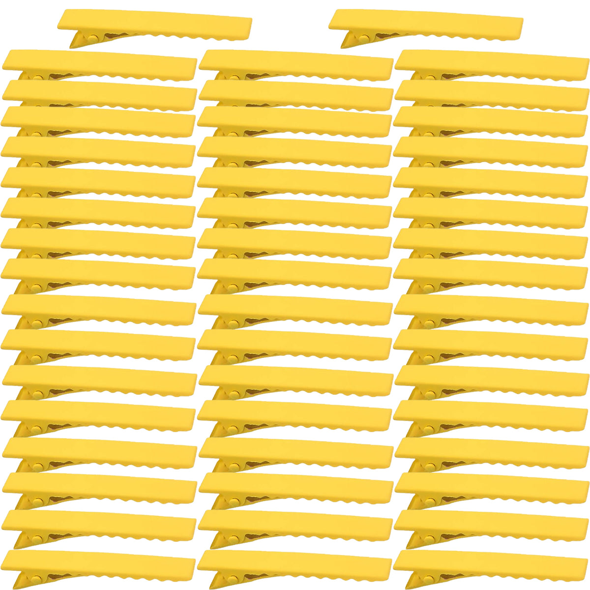 50pcs 10 Colors Alligator Hair Clips Metal Duck Bill Hairclips Single Prong Non-slip Hair Barrette Sectioning Hairpins for Women Salon Styling DIY Accessories