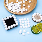 100pcs 15 mm Half Wooden Round Balls Natural Wood Craft Beads Unfinished Split Wood Balls for DIY Paint Christmas Home Party Ornament Art Crafts Decor Supplies, White