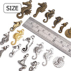 100g Seahouse Charms Alloy Ocean Animal Charms Seahouse Charm Pendants for DIY Earrings Bracelet Jewelry Crafts Making Accessories