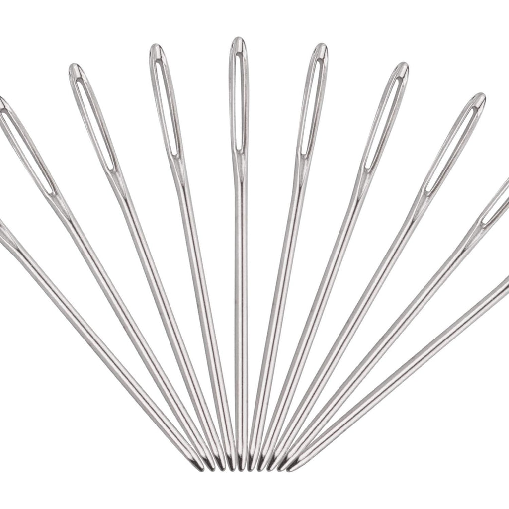 BronaGrand 50pcs 2.7 inch Metal Large Eye Blunt Needles Yarn Needles for Knitting Crochet Projects