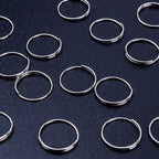 200pcs Stainless Steel Split Ring Double Loops Jump Rings Key Rings 12mm for Crystal Lamps, Crystal Curtain, Crystal Garland, Necklaces, Keys, Earrings, Jewelry Making