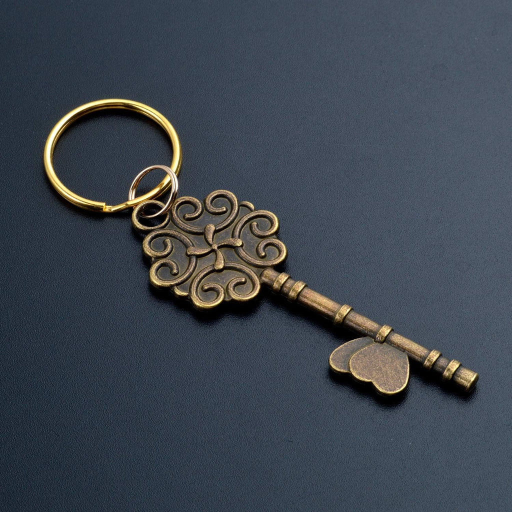 BronaGrand 200 Pieces Small Key Chain Rings Split Ring Key Chains for Keys Organization,10mm Diameter