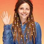 16pcs 8 Styles Pearl Hair Braid Clips Golden Alloy Braids Ring Pendants Adjustable Spring Clip Dreadlocks Accessories Hair Jewelry Headpieces for Women Hair Braid Decoration Gift