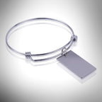 10 Pieces Stamping Blanks,Rectangle Stainless Steel Blank Stamping Tag Pendants Charms for Jewelry Making(32x18mm)