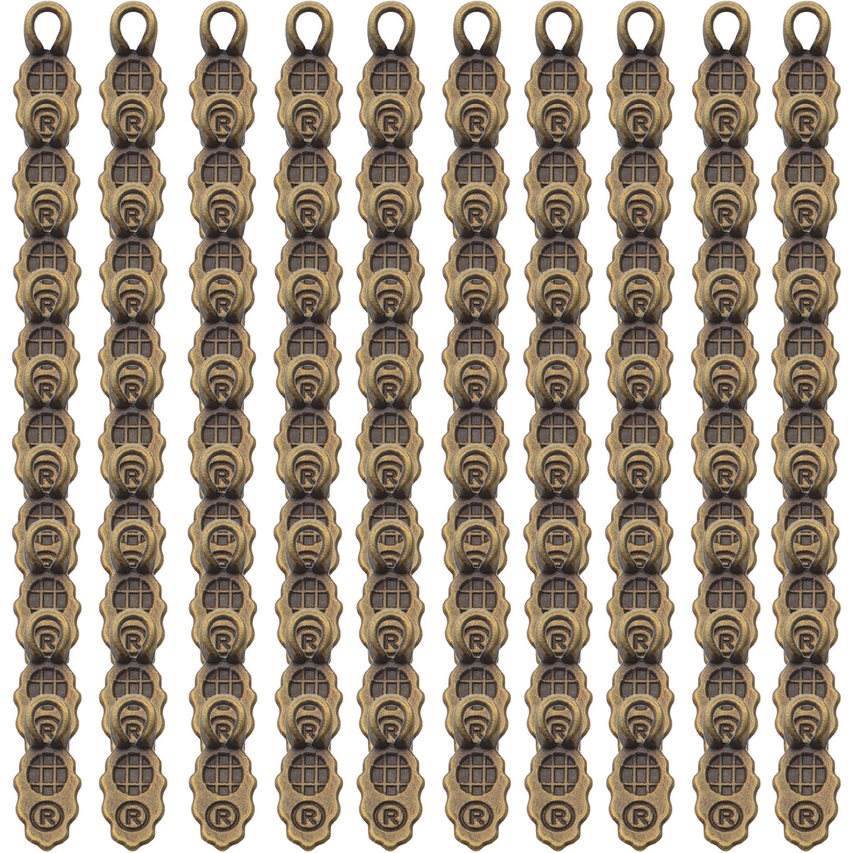 100pcs 4 Colors Tibetan Style Alloy Leaf Shape Glue on Pendant Bails Charms Connector Hanger for Earring Necklace Jewelry Crafts Making Supplies, 13×6×2mm