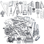 40pcs Craft Supplies Antique Silver Alloy School Teacher Charms Pendant Ruler Pencil Compasses Charm Pendants for DIY Jewelry Making Crafting Findings Accessory