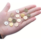 4 Sets(104 pcs) Alloy A-Z Initial Alphabet Letter Mixed Charms Pendants for DIY Jewelry Making,Bracelet and Crafting