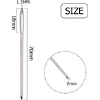 BronaGrand 50pcs 2.7 inch Metal Large Eye Blunt Needles Yarn Needles for Knitting Crochet Projects