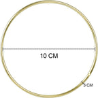 6pcs 4 Inch Metal Hoops Metal Rings for Dream Catcher and Crafts(Gold and Silver)